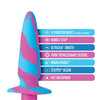 Blush Avant Vibrotize Silicone Vibrating Plug - Fuchsia