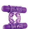 Blush Play With Me Double Play Dual Vibrating Cockring - Purple