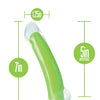 Blush Neo Elite Glow in the Dark Omnia  7" Silicone Dual Density Dildo - Neon Green