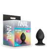 Blush Anal Adventures Platinum Silicone Anal Stout Plug Black - Assorted Sizes