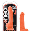 Blush Neo Elite 7.5" Silicone Dual Density Cock w/Balls - Neon Orange