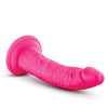 Blush Neo Elite 7.5" Silicone Dual Density Cock w/Balls - Neon Pink