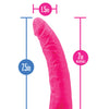 Blush Neo Elite 7.5" Silicone Dual Density Cock w/Balls - Neon Pink