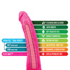 Blush Neo Elite 7.5" Silicone Dual Density Cock w/Balls - Neon Pink