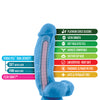 Blush Neo Elite 7" Silicone Dual Density Cock w/Balls - Neon Blue