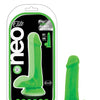 Blush Neo Elite 6" Silicone Dual Density Cock w/Balls - Neon Green