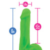 Blush Neo Elite 6" Silicone Dual Density Cock w/Balls - Neon Green