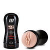 Blush M for Men Soft and Wet Pussy with Pleasure Ridges & Orbs Self Lubricating Stroker - Vanilla