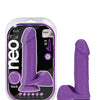 Blush Neo Elite 8" Silicone Dual Density Cock w/Balls - Neon Purple