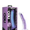 Blush Neo Elite Glow in the Dark Light 7" Silicone Dual Density Dildo - Neon Purple