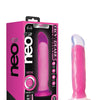 Blush Neo Elite 8" Glow in the Dark Marquee Silicone Dual Density Dildo - Neon Pink