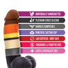 Blush Avant P9 Bear Pride Dildo - Multi Color