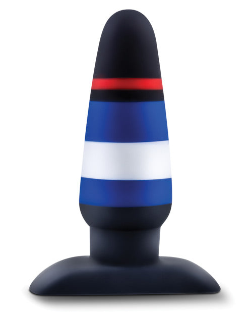 Blush Avant P4 Leather Pride Silicone Plug - Powerplay
