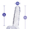 Blush B Yours Plus 7.25" Rock n Roll Dildo - Clear
