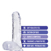 Blush B Yours Plus 7.25" Rock n Roll Dildo - Clear