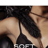 Blush Noir Soft Feather Tickler - Black
