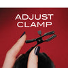 Blush Noir Pom Adjustable Nipple Clamps - Black