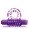 Blush Play With Me the Player Vibrating Double Strap Cockring - Purple