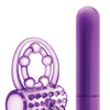 Blush Play With Me the Player Vibrating Double Strap Cockring - Purple