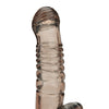 Blue Line C & B 5.25" Vibrating Penis Enhancing Sleeve Extension - Smoke