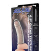 Blue Line C & B 6.5" Textured Penis Enhancing Sleeve Extension - Clear