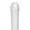 Blue Line C & B 6.5" Textured Penis Enhancing Sleeve Extension - Clear