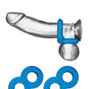 Blue Line C & B Dual Cock & Ball Stamina Enhancement Ring - Jelly Blue Pack of 2