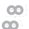 Blue Line C & B Dual Cock & Ball Stamina Enhancement Ring - Jelly Blue Pack of 2