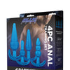 Blue Line C & B 4 pc Anal Training Set - Jelly Blue