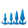 Blue Line C & B 4 pc Anal Training Set - Jelly Blue