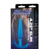 Blue Line C & B 4.25" Slim Tapered Butt Plug - Jelly Blue
