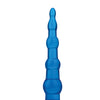 Blue Line C & B 6.75" Anal Beads w/Suction Base - Jelly Blue