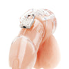 Blue Line Acrylic See-thru Chastity Cage - Clear