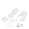 Blue Line Acrylic See-thru Chastity Cage - Clear