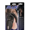 Blue Line Silicone Chastity Cage - Black
