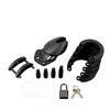 Blue Line Silicone Chastity Cage - Black