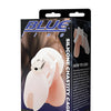 Blue Line Silicone Chastity Cage - White