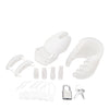 Blue Line Silicone Chastity Cage - White