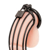 Blue Line Prisoner Cock Cage - Black