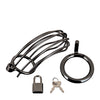 Blue Line Prisoner Cock Cage - Black