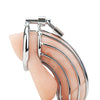 Blue Line Prisoner Cock Cage - Silver