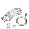 Blue Line Prisoner Cock Cage - Silver