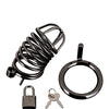 Blue Line Deluxe Chastity Cage - Black