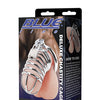 Blue Line Deluxe Chastity Cage - Silver