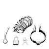 Blue Line Urethral Play Cage - Silver