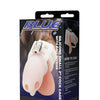 Blue Line 2" Silicone Mini Cock Cage With Ball Divider - White