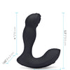 Blue Line Vibrating Prostate Thumper w/Remote - Black