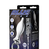 Blue Line 2.5" Stainless Steel Metal Tapered Butt Plug With Loop Hardware