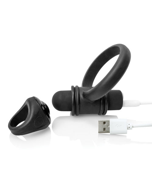 Screaming O My Secret Bullet & Ring for Him - Black