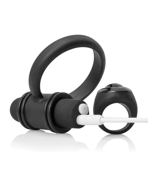Screaming O My Secret Bullet & Ring for Him - Black